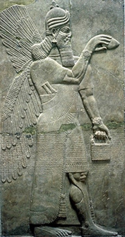 Assyrian relief sculpture